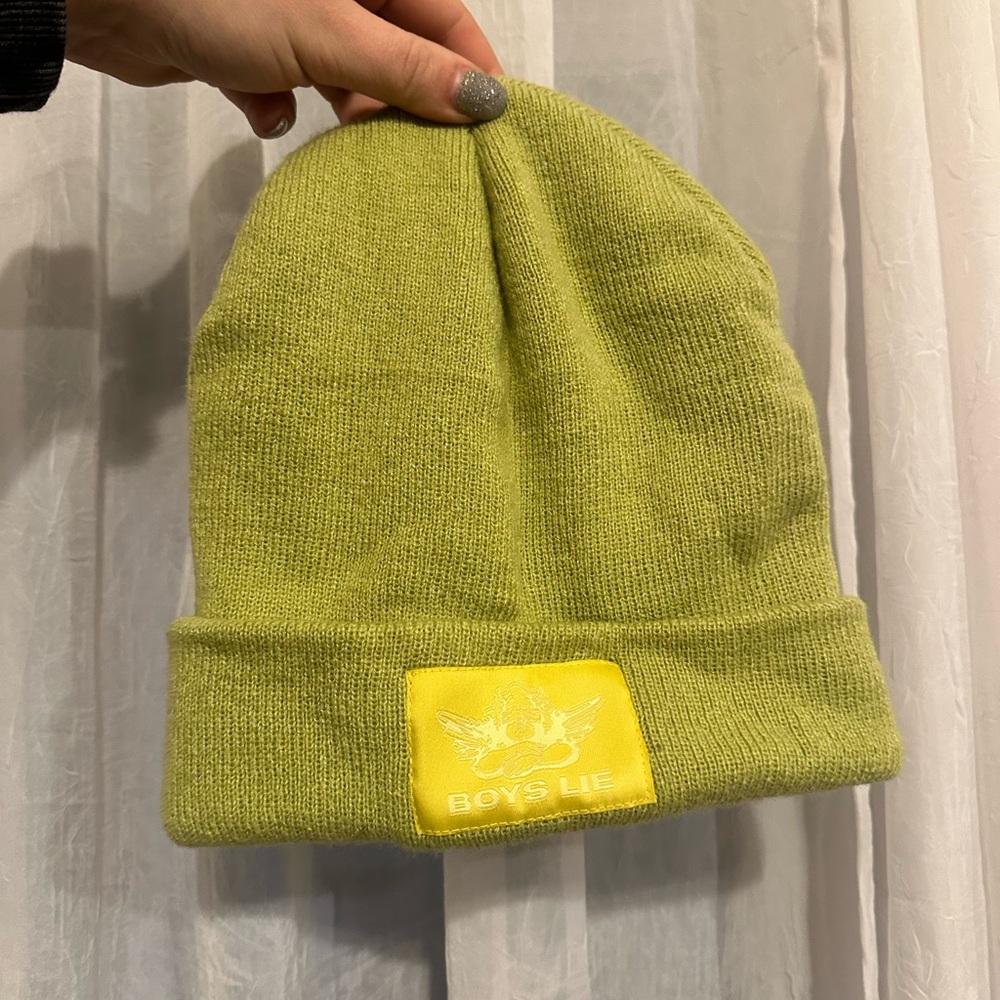 Boys Lie Green Beanie